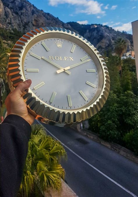 rolex promotional clock|Rolex clock wall price.